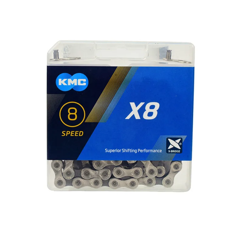 X8 KMC Z8 Z9 X8 X9 X10 X11 цепи 116 звенья цепи цикла Переключатель 8 9 10 11 скорость MTB дорожный горный велосипед цепь - Цвет: X8