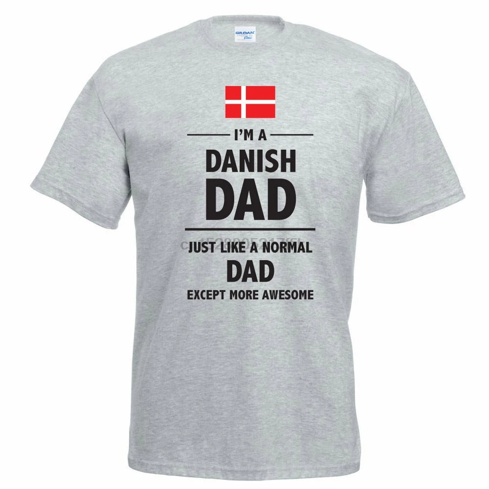 Новинка 2019 модная базовая футболка Топы датская папочка IM A День отца Дания