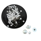 Заклепки с имитацией жемчуга 6 мм 8 мм, набор аксессуаров для одежды сделай сам из кожи, Свадебный декор, наборы полукруглых жемчужин для панк-шипы, 100 комплект