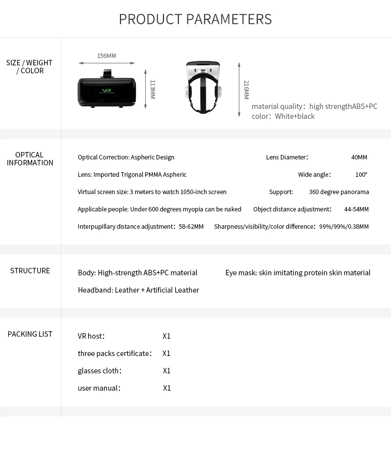 VR SHINECON BOX 5 Mini VR очки 3D G 06E Очки виртуальной реальности VR гарнитура для Google cardboard с наушниками