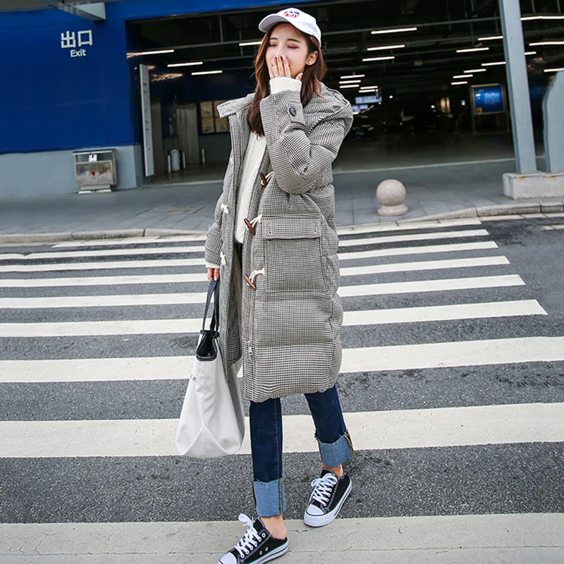 Зимняя белая пуховая куртка 2018 Мода с капюшоном Белый теплый пуховик Женская