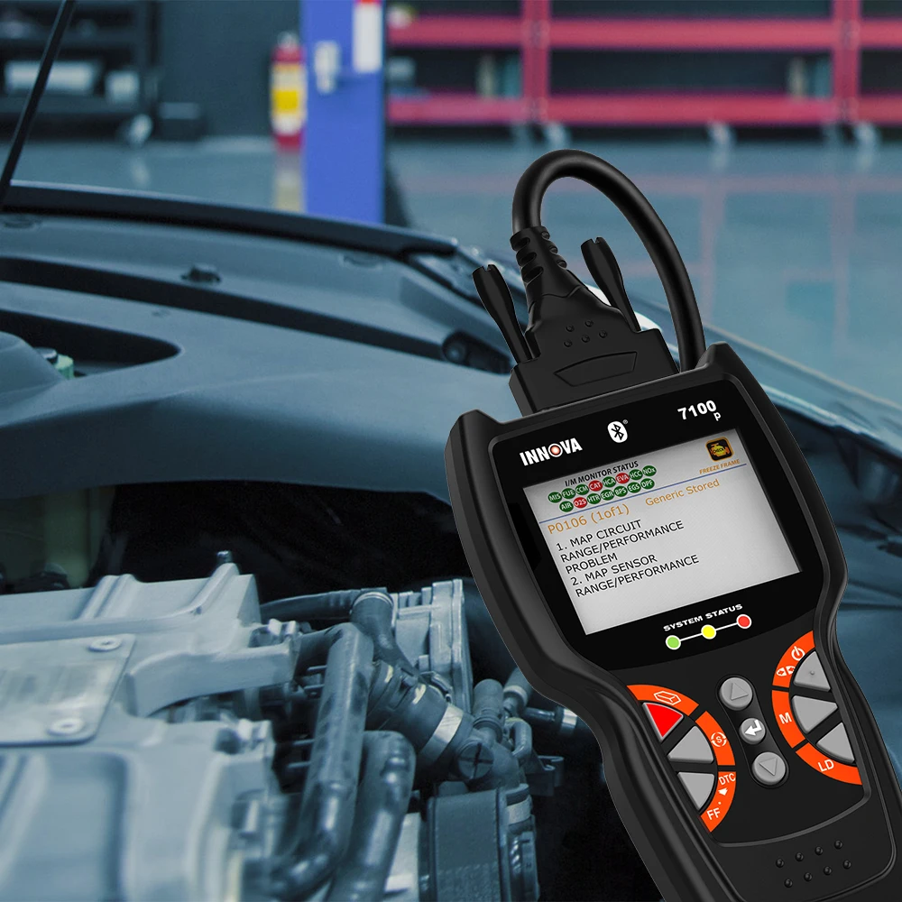 Innova 7100 P OBD2 сканер OBD 2 диагностический двигателя автомобиля ABS подушки