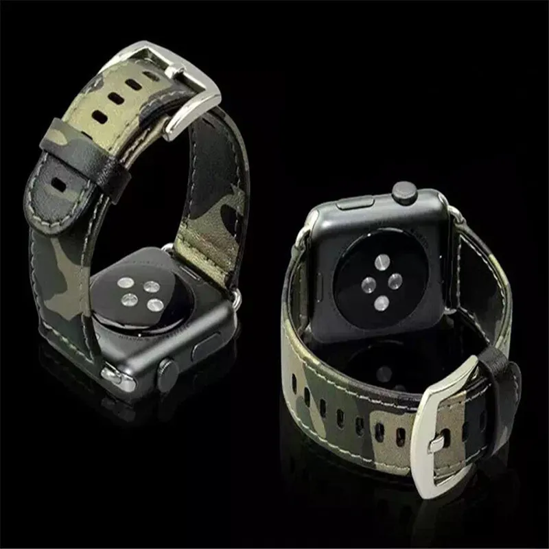 38 мм 42 камуфляж армейский зеленый спецназ Дизайн Натуральная Кожа Спорт на