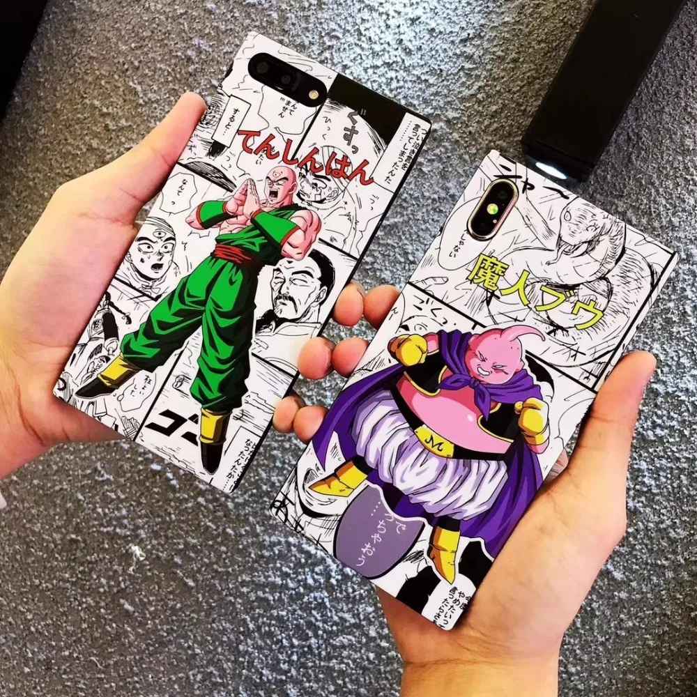 Japanese street card cartoon dragon ball Phone case for iphone 6S plus 7 7plus 8 8plus X XS XR MAX Back shell phone |