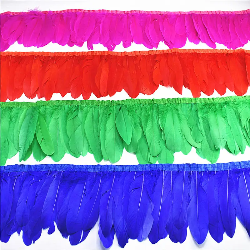 2 м/лот искусственное гусиное перо искусственные перья для рукоделия Декор ткань