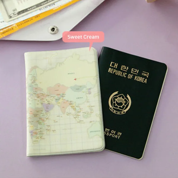 Обложка для паспорта из ПВХ мужчин и женщин брендовая розовая прочная дорожная в