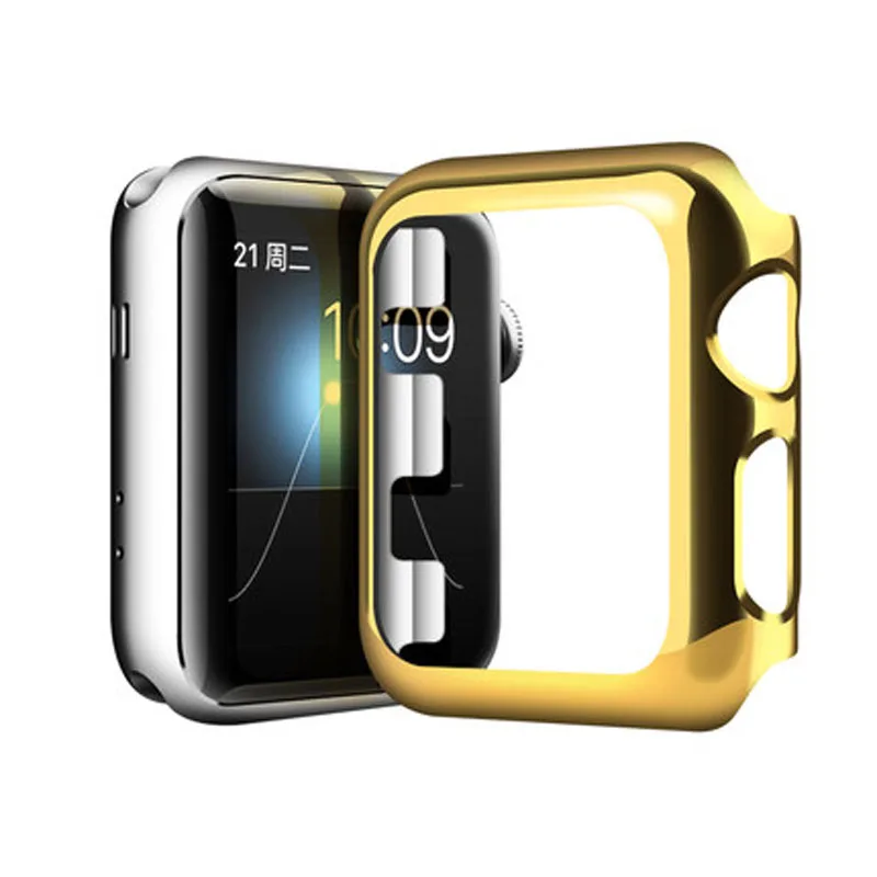 Ремешок из нержавеющей стали с тремя звеньями для Apple Watch, ремешок с покрытием Apple Watch, защитный чехол для Apple Watch Series 3 2 1