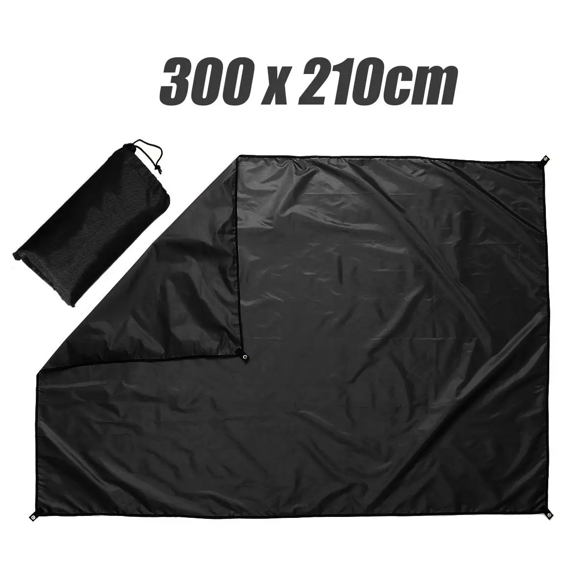 2.1x3m Black PU3000 влагостойкий коврик/тент пляжное укрытие от солнца брезент водонепроницаемый тентовая тень ультралегкий УФ Сад тент навес солнцезащитный тент открытый - Цвет: 2.1x3m Black
