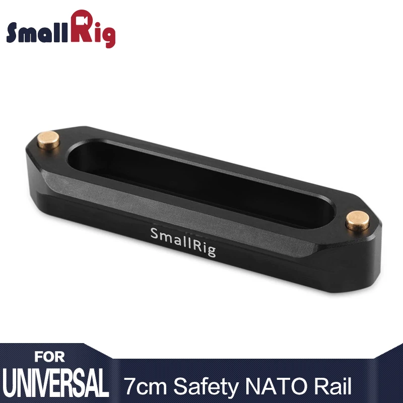 SmallRig быстроразъемные рельсы безопасности Nato длиной 70 мм, пружинные штифты для RED Epic/Scarlet, Black Magic-1195