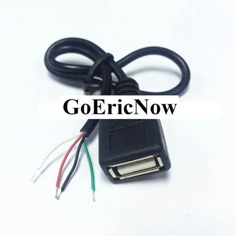 50 шт. DC 4 pin USB Мощность Зарядное устройство передачи данных женский кабельный