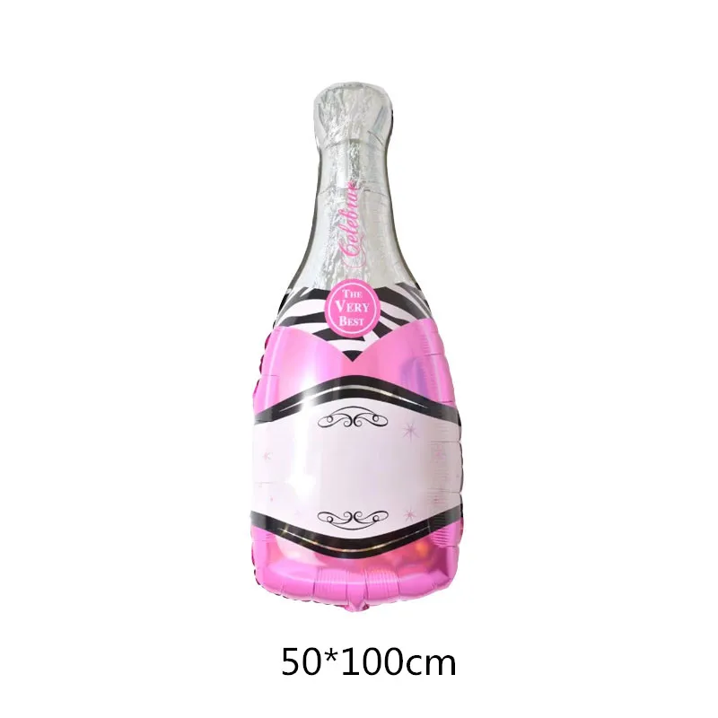pink bottle Большие 3D Медвежонок фольгированные воздушные шары, классические игрушки, гелиевые шары с днем рождения, надувные игрушки, детские вечерние игрушки - Цвет: pink bottle