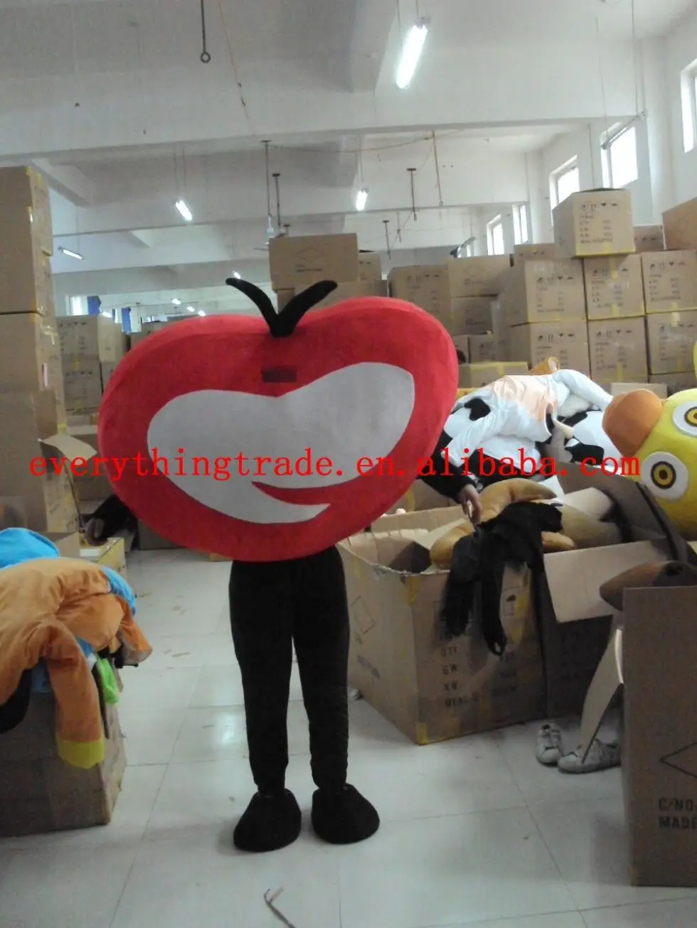 Hot selling 2014 Cartoon Character Adult lovely tomato Mascot Costume fancy dress party costume adult size | Тематическая одежда и