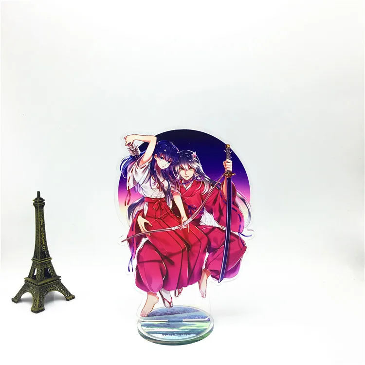as pictured Аниме Inuyasha Sesshoumaru Sengoku Otogizoushi фигурка на акриловой подставке настольные украшения Коллекция Модель игрушки куклы Подарки - Цвет: as pictured