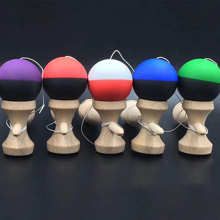 Эластичный краска KENDAMA двойной цвет outdoo шарики весело интересное жонглирование