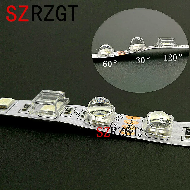 100 шт. светодиодные линзы коллиматор отражатель для 5050 SMD 30 60 120 градусов 10X8mm очки