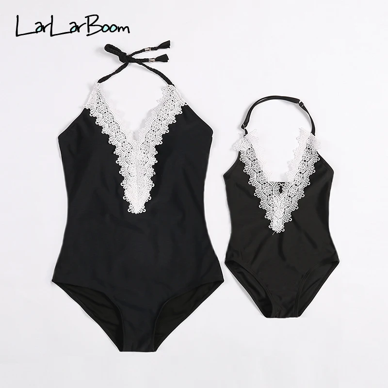 Парные Семейные наряды LarLarBoom модный летний купальник для родителей и детей