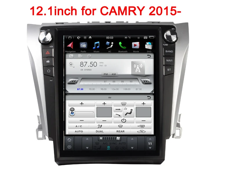 

PX6 Android9.0 6core tesla style car radio multimedia player for Toyota camry 2012 14 15 16 gps navigation audio stereo headunit