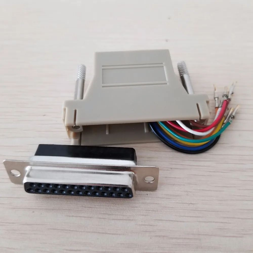 

RJ45 Network Adapter Female to Parallel Port RS232/DB25 Female Adapter Converter Connector Plug