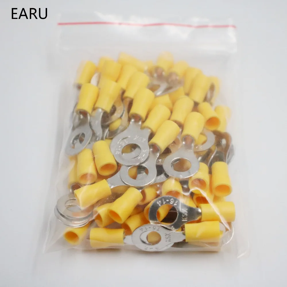 RV5.5-8 желтое кольцо изолированный клеммный костюм 4-6mm2 кабельный провод