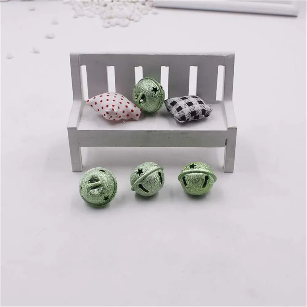 60 шт./лот 25 мм Красочные колокольчики с вакуумным покрытием свободные бусины