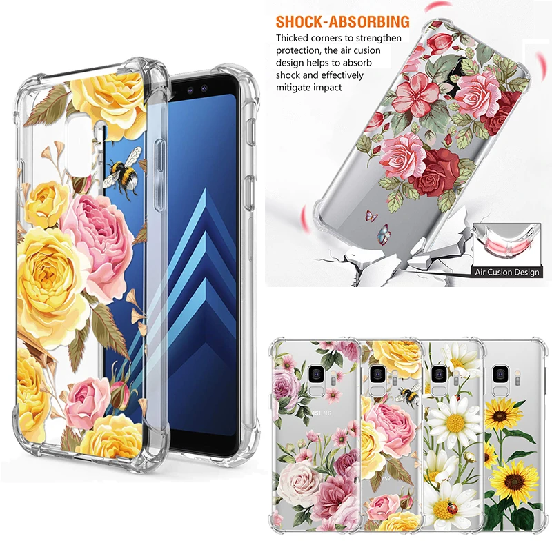 Противоударная подушка безопасности TPU чехол s для samsung Galaxy S9 S10 S8 A6 A9 A8 плюс A7 A5 J5 J7 M30 A50 A40 A10 A20 A30 чехол Coque