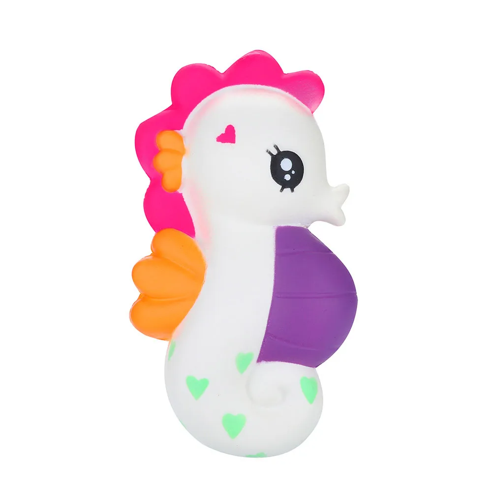 Squishy Slow Rising Squeeze Kid Toy Soft Adorable Seahorse Cream Scented Stress Relief Toys | Игрушки и хобби