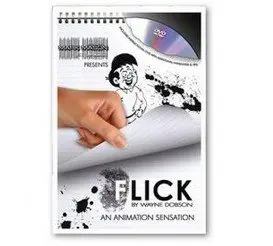 Флик (с DVD) Волшебные трюки магии книжная карта крупным планом иллюзии трюк