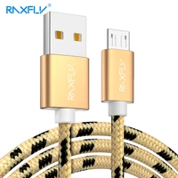 raxfly type c charging cable micro usb data wire for xiaomi 12 redmi charger adapter cord for samsung nylon usb charge cable