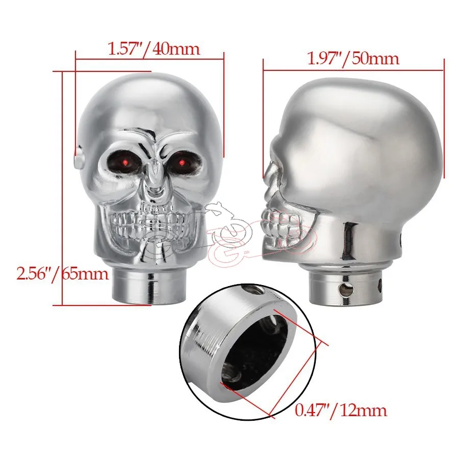 Ручка переключения передач Автомобильная хромированная универсальный рычаг с