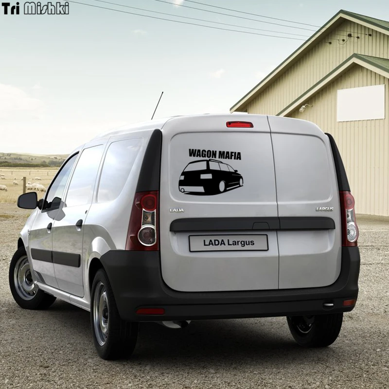 Tri Mishki HZX040 14.6*20см 1-4 шт наклейки на авто wagon mafia for vaz 2111 lada для ваза 2111 лада наклейки на автомобиль наклейка на авто