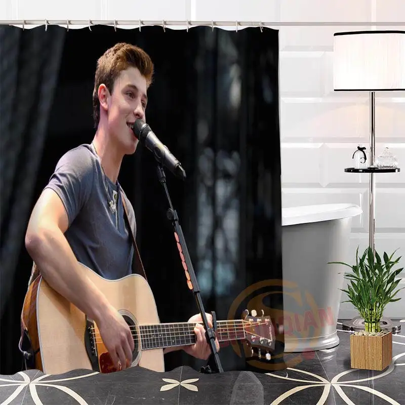 

Best Nice Custom Shawn Mendes Shower Curtain Bath Curtain Waterproof Fabric For Bathroom MORE SIZE WJY#82