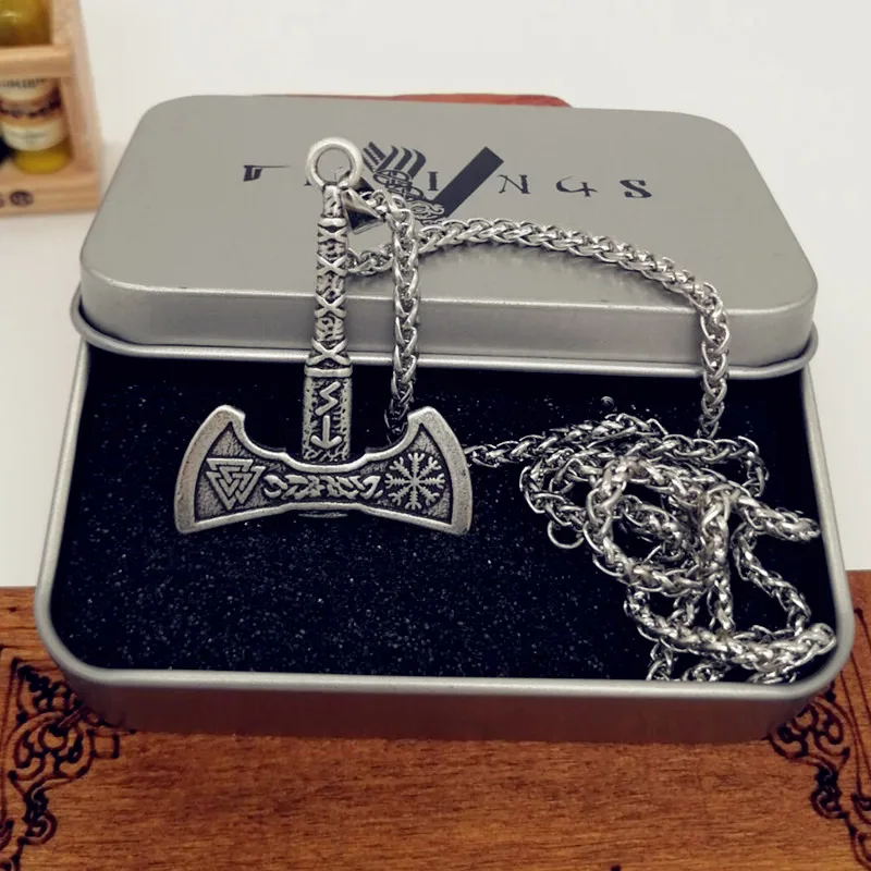 Рукоятка шлем Awe Valknut подвеска в виде топора Neclace Viking Talisman языческие