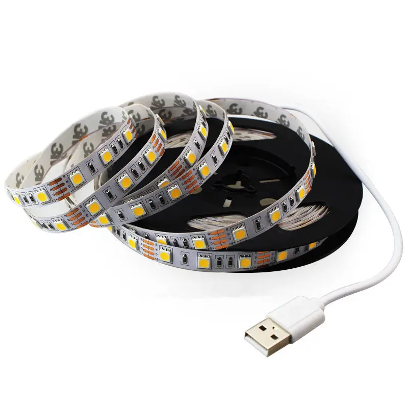 1 м/2 м/3 м/4 м/5 м smd 5050 5V USB светодиодной полосой RGB белый ноутбук ТВ Фон Компьютерная