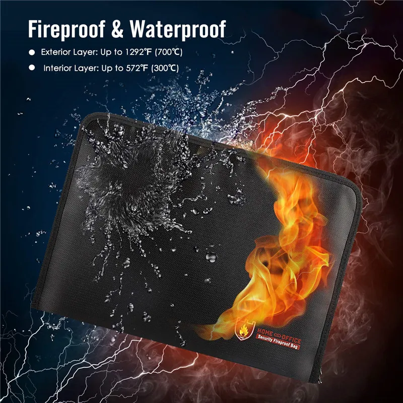 Портативная расширяющаяся огнестойкая папка для документов органайзер