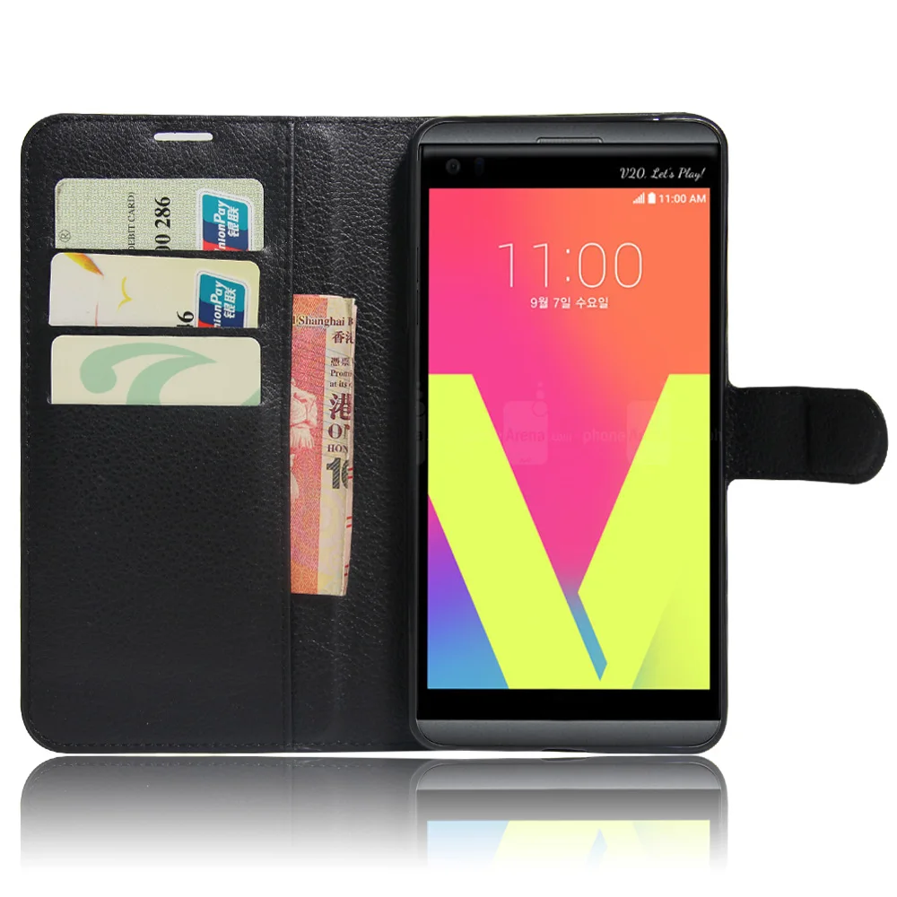 Чехол для телефона LG V20 откидная Обложка на заднюю панель из искусственной кожи