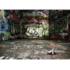 Фон с изображением граффити на стене арт Виниловый фон для фотосъемки с изображением фотостудии распечатанный на компьютере с леопардовой раскраски и детской фотосъемки с изображением окна во французском стиле фон для студийного фотографирования