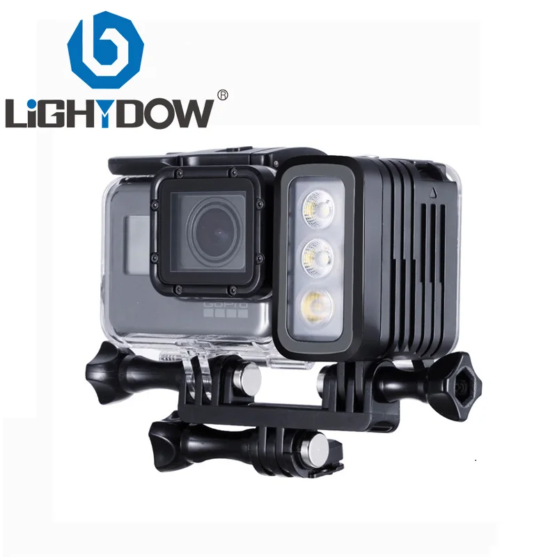 

Lightdow 30 Meters Underwater Waterproof Diving LED Gopro LED Light Spot Lamp for GoPro Hero 6 5 4 3+ 3 SJCAM XIAOYi