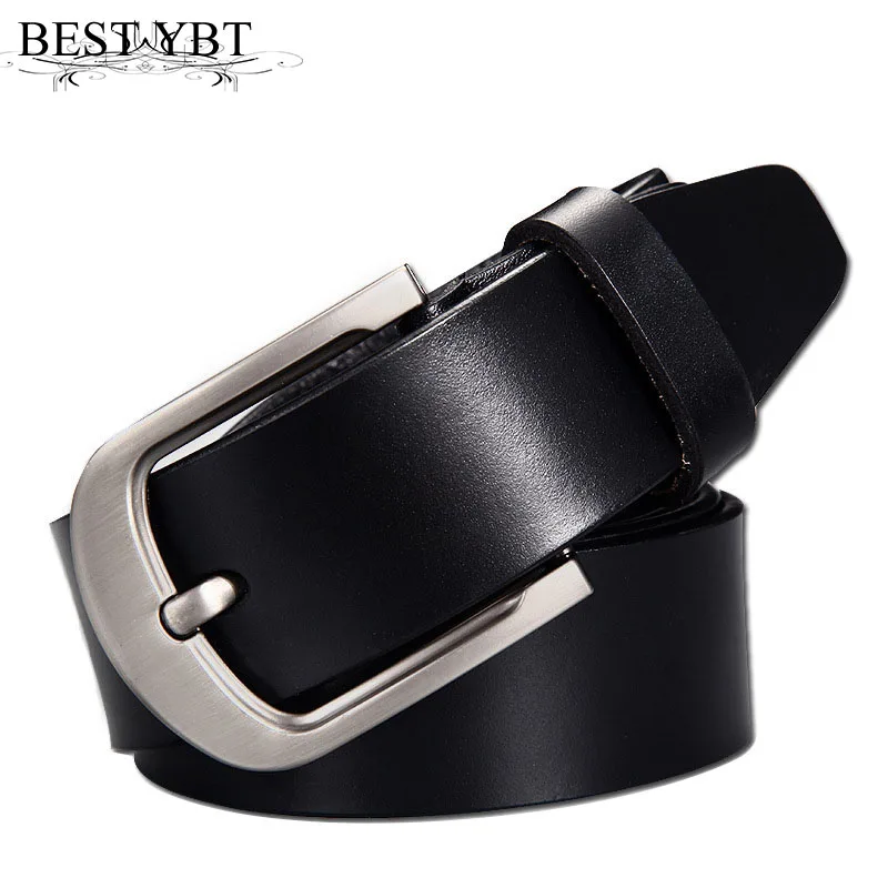 

Best YBT Men belt retro new high quality Imitation leather Alloy pin buckle belt solid color Men business affairs casual belt