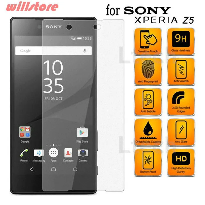 Защитная пленка для экрана из закаленного стекла Sony Xperia Z5 Z1 Z3 Z4 Compact Mini M2 M4 M5 E3 E4 E5 E4G
