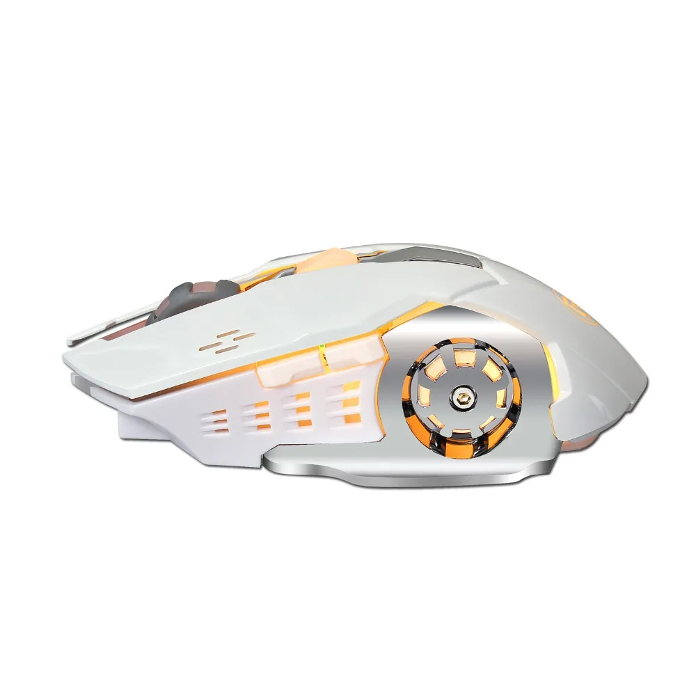 M70 2.4Ghz Wireless Mouse Rechargeable Optical Backlit 2400DPI Metal Mice Game USB Ergonomic Air for Laptop Computer Mac | Компьютеры и