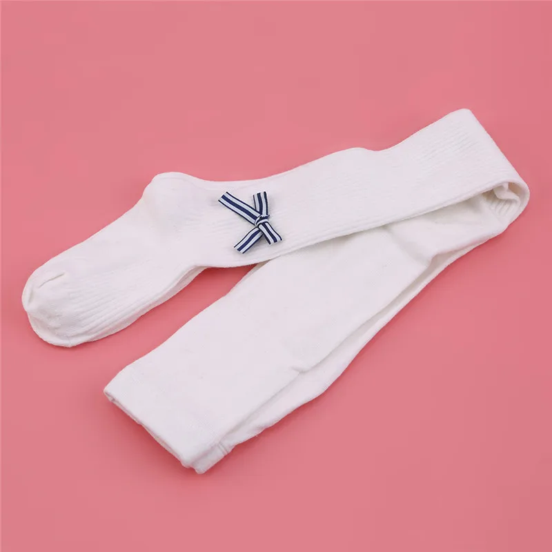 Колготки для маленьких девочек принцессы Кружевные колготки с бантом