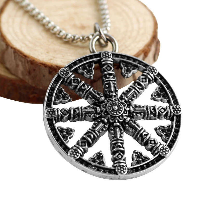 Символ викингов норсе Runic якорь ожерелье Ретро Винтаж компас руль подвеска для