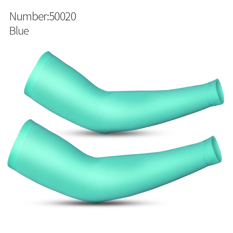 50020 Blue CoolChange ледяная ткань велосипедные гетры для рук летние спортивные MTB велосипед рукав УФ Защита Бег Баскетбол велосипедный рукав - Цвет: 50020 Blue