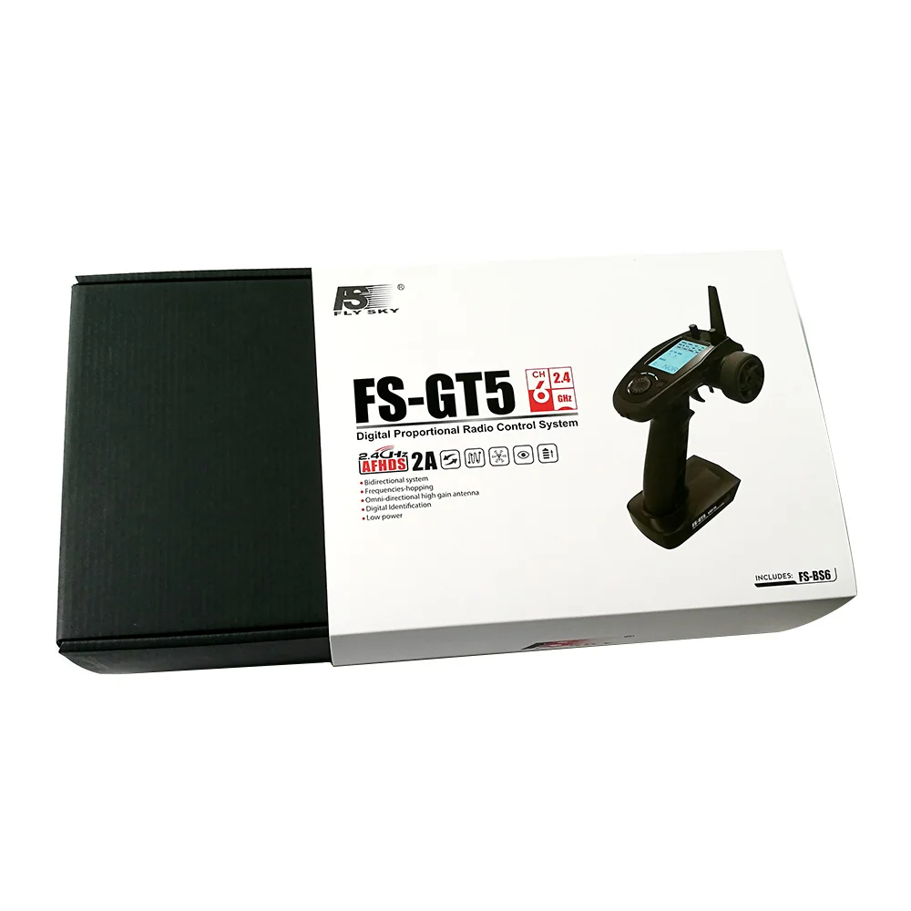 FS-GT5 Flysky 2 4G Transmissor с FS-BS6 6CH 6-канальный приемник embuido girosco Fail для радиоуправляемого
