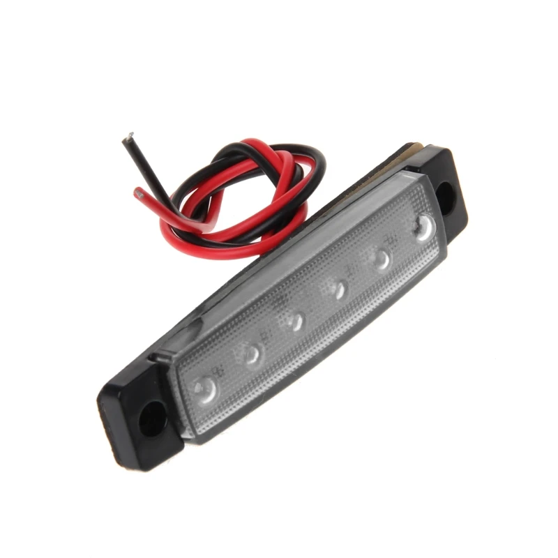 1 пара DC 24V Боковой габаритный фонарь лампа 6 LED автобус Фургон Грузовик Трейлер