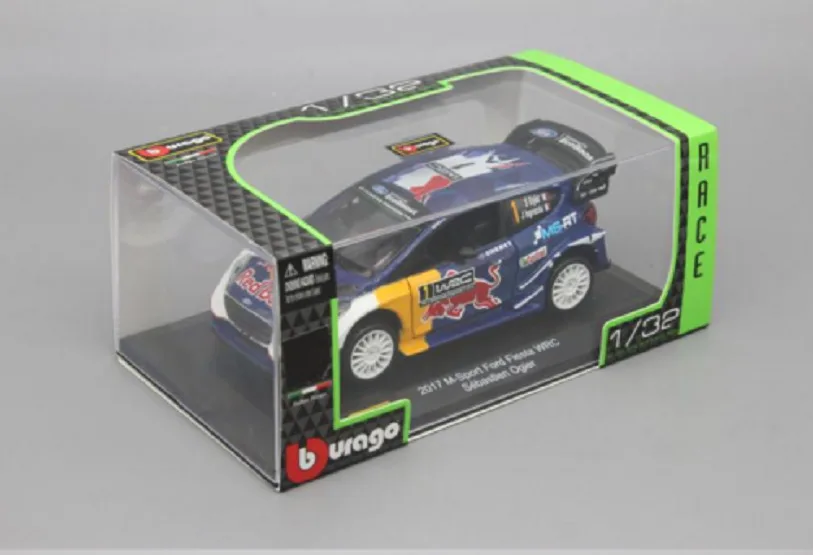 Модель гоночного автомобиля Bburago 1:32 2017 M Sport Ford Fiesta WRC Себастьен огир Ott Tanak новинка