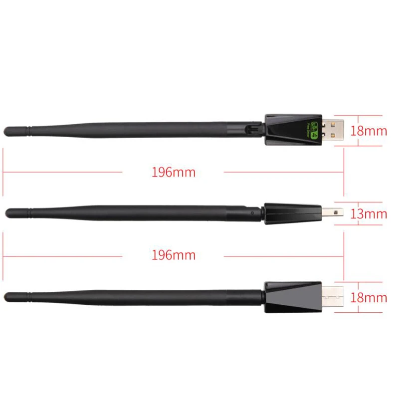 Бесплатный драйвер USB Wifi адаптер 300 Мбит/с Wi fi Адаптер 2,4 ГГц антенна USB Ethernet ПК Wi-fi адаптер Lan Wifi ключ AC Wifi приемник