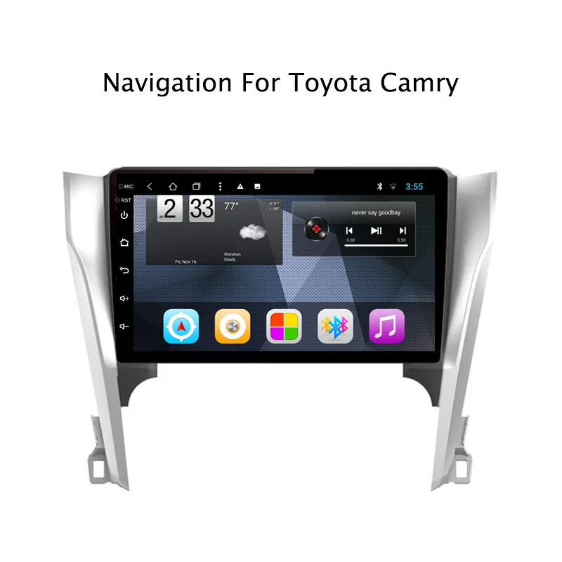 Ectwodvd Восьмиядерный Android 8 1 автомобильный DVD для Toyota Camry 2012 2014 с gps навигацией