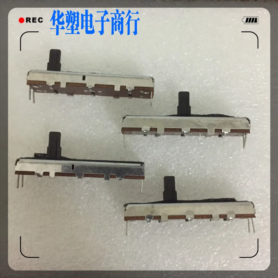 4.5 cm sliding potentiometer switch fader single B10K with center positioning keyboard power amplifier volume adjustment Обустройство