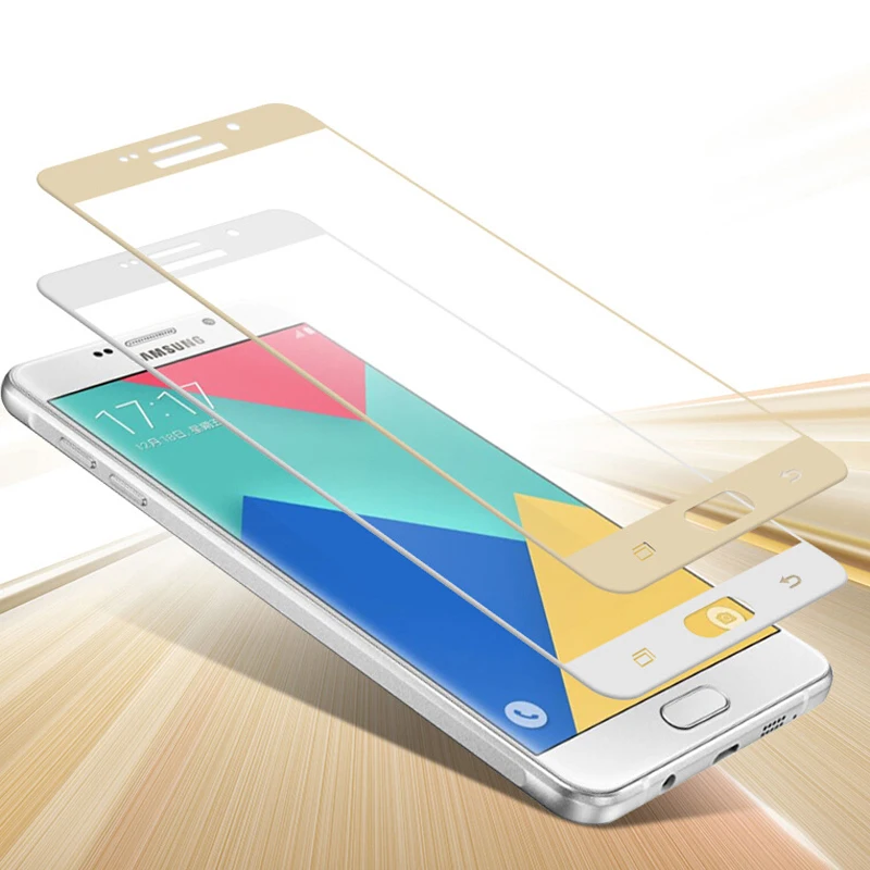 2 шт./лот Цвет полное покрытие закаленное Стекло для samsung Galaxy C5 C7 C5000 C7000 J5 J7 Prime S6 S7 A3 A5 A7 Экран протектор